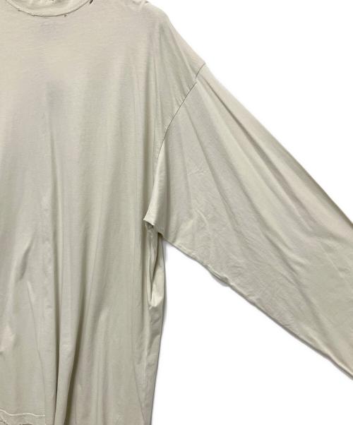 BALENCIAGA（バレンシアガ）BALENCIAGA (バレンシアガ) ダメージ加工ロングスリーブTシャツ グレー サイズ:2の古着・服飾アイテム