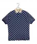 GUCCIグッチ）の古着「GGポロシャツ」｜ネイビー