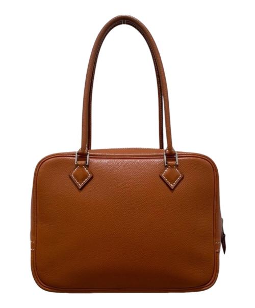 HERMES（エルメス）HERMES (エルメス) Mini Plume 20/ミニプリュム20/ヴォーエプソン/ゴールド/□H刻印 2004年製 ゴールド サイズ:20の古着・服飾アイテム