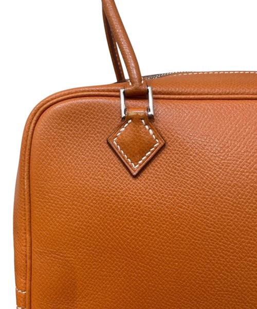 HERMES（エルメス）HERMES (エルメス) Mini Plume 20/ミニプリュム20/ヴォーエプソン/ゴールド/□H刻印 2004年製 ゴールド サイズ:20の古着・服飾アイテム