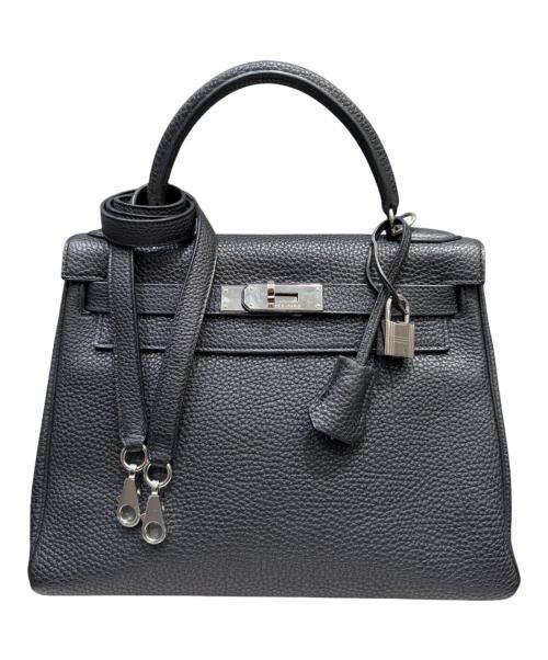 HERMES（エルメス）HERMES (エルメス) ケリー28 内縫い/シルバー金具/トリヨンクレマンス/ブラック/□M:2009年 ブラック サイズ:28の古着・服飾アイテム