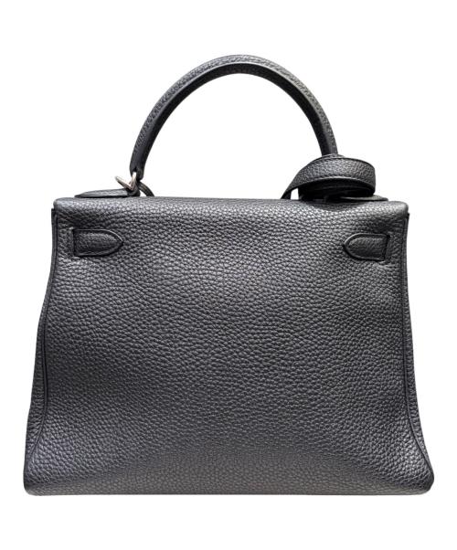 HERMES（エルメス）HERMES (エルメス) ケリー28 内縫い/シルバー金具/トリヨンクレマンス/ブラック/□M:2009年 ブラック サイズ:28の古着・服飾アイテム