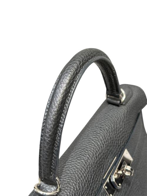 HERMES（エルメス）HERMES (エルメス) ケリー28 内縫い/シルバー金具/トリヨンクレマンス/ブラック/□M:2009年 ブラック サイズ:28の古着・服飾アイテム