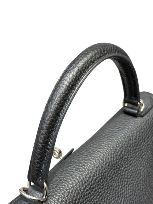 HERMES（エルメス）HERMES (エルメス) ケリー28 内縫い/シルバー金具/トリヨンクレマンス/ブラック/□M:2009年 ブラック サイズ:28の古着・服飾アイテム