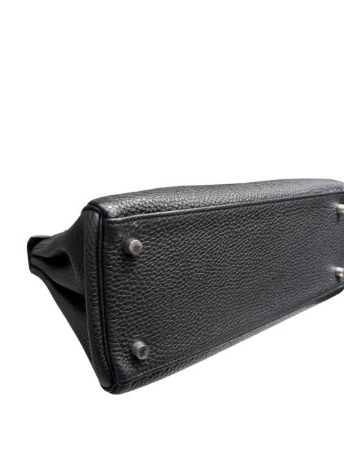 HERMES（エルメス）HERMES (エルメス) ケリー28 内縫い/シルバー金具/トリヨンクレマンス/ブラック/□M:2009年 ブラック サイズ:28の古着・服飾アイテム