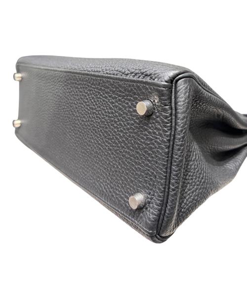 HERMES（エルメス）HERMES (エルメス) ケリー28 内縫い/シルバー金具/トリヨンクレマンス/ブラック/□M:2009年 ブラック サイズ:28の古着・服飾アイテム