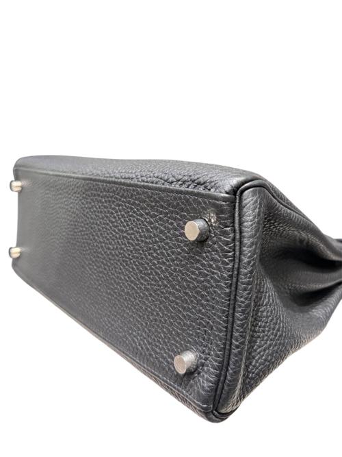 HERMES（エルメス）HERMES (エルメス) ケリー28 内縫い/シルバー金具/トリヨンクレマンス/ブラック/□M:2009年 ブラック サイズ:28の古着・服飾アイテム