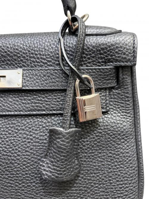 HERMES（エルメス）HERMES (エルメス) ケリー28 内縫い/シルバー金具/トリヨンクレマンス/ブラック/□M:2009年 ブラック サイズ:28の古着・服飾アイテム