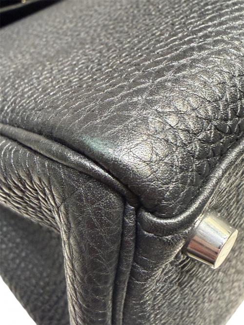 HERMES（エルメス）HERMES (エルメス) ケリー28 内縫い/シルバー金具/トリヨンクレマンス/ブラック/□M:2009年 ブラック サイズ:28の古着・服飾アイテム