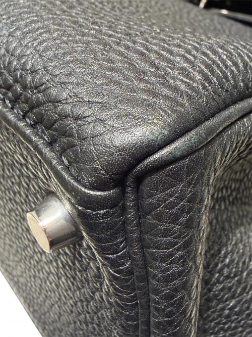 HERMES（エルメス）HERMES (エルメス) ケリー28 内縫い/シルバー金具/トリヨンクレマンス/ブラック/□M:2009年 ブラック サイズ:28の古着・服飾アイテム