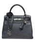 HERMES（エルメス）の古着「ケリー28 内縫い/シルバー金具/トリヨンクレマンス/ブラック/□M:2009年」｜ブラック