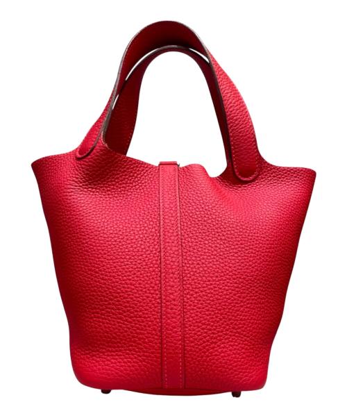 HERMES（エルメス）HERMES (エルメス) ピコタンロックPM/シルバー金具/トヨンクレマンス/ルージュカザック ルージュカザックの古着・服飾アイテム