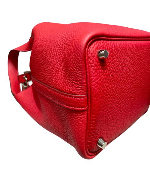 HERMES（エルメス）HERMES (エルメス) ピコタンロックPM/シルバー金具/トヨンクレマンス/ルージュカザック ルージュカザックの古着・服飾アイテム