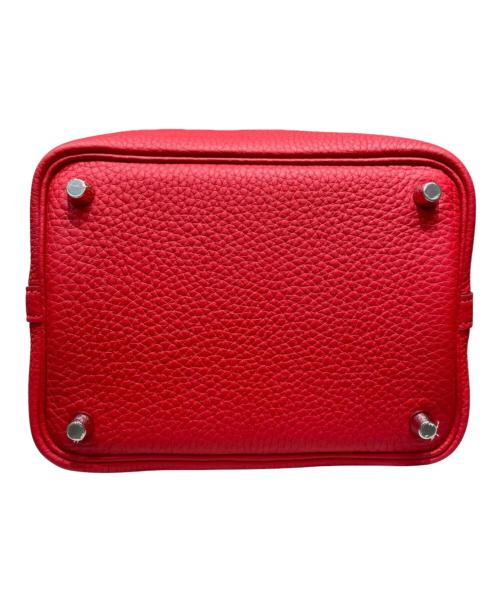 HERMES（エルメス）HERMES (エルメス) ピコタンロックPM/シルバー金具/トヨンクレマンス/ルージュカザック ルージュカザックの古着・服飾アイテム