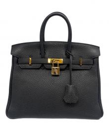 HERMES（エルメス）の古着「バーキン25/ゴールド金具/トリヨンクレマンス/ブラック/Z刻印：2021年」｜ブラック