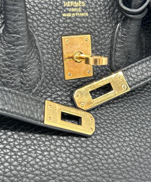 HERMES（エルメス）HERMES (エルメス) Barkin 25 バーキン 25/ゴールド金具/トリヨンクレマンス/ブラック/Z刻印：2021年 ブラック サイズ:25の古着・服飾アイテム