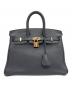 HERMES（エルメス）の古着「Barkin 25 バーキン 25/ゴールド金具/トリヨンクレマンス/ブラック/Z刻印：2021年」｜ブラック