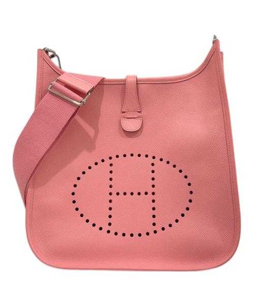 HERMES（エルメス）HERMES (エルメス) EVELYN3 PM/エヴリン3PM/ヴォーエプソン/ローズコンフェッティ/X刻印/シルバー金具 ローズコンフェッティ サイズ:PMの古着・服飾アイテム