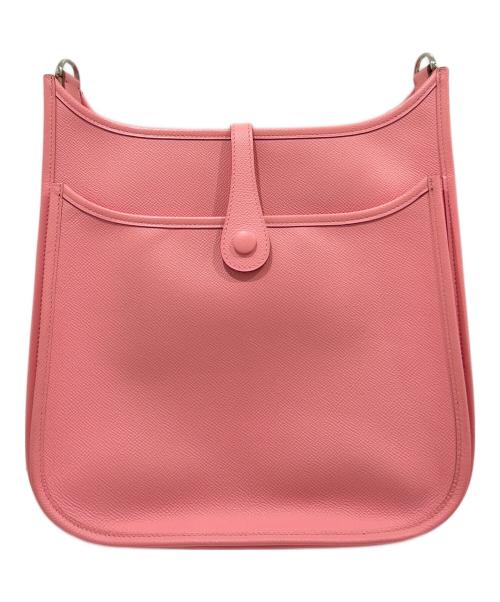 HERMES（エルメス）HERMES (エルメス) EVELYN3 PM/エヴリン3PM/ヴォーエプソン/ローズコンフェッティ/X刻印/シルバー金具 ローズコンフェッティ サイズ:PMの古着・服飾アイテム