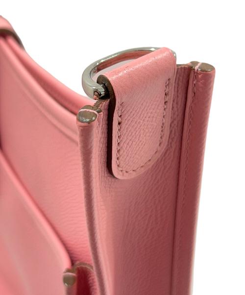 HERMES（エルメス）HERMES (エルメス) EVELYN3 PM/エヴリン3PM/ヴォーエプソン/ローズコンフェッティ/X刻印/シルバー金具 ローズコンフェッティ サイズ:PMの古着・服飾アイテム