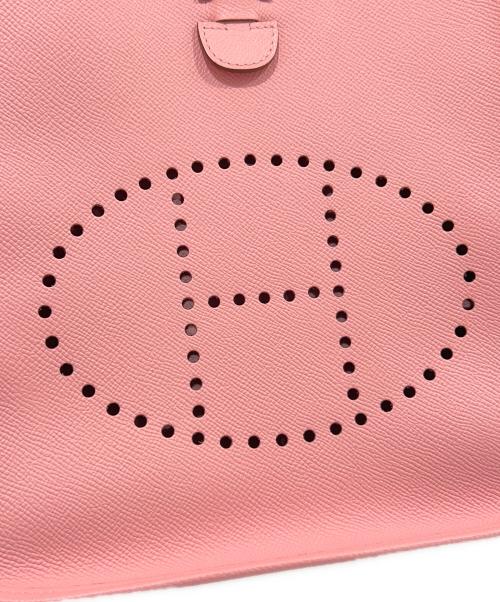 HERMES（エルメス）HERMES (エルメス) EVELYN3 PM/エヴリン3PM/ヴォーエプソン/ローズコンフェッティ/X刻印/シルバー金具 ローズコンフェッティ サイズ:PMの古着・服飾アイテム