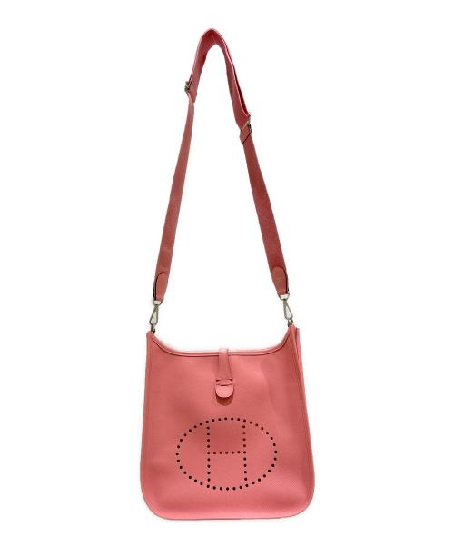 HERMES（エルメス）HERMES (エルメス) EVELYN3 PM/エヴリン3PM/ヴォーエプソン/ローズコンフェッティ/X刻印/シルバー金具 ローズコンフェッティ サイズ:PMの古着・服飾アイテム