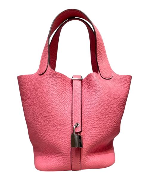 HERMES（エルメス）HERMES (エルメス) ピコタンロックPM/シルバー金具/トリヨンクレマンス/ローズアザレ ローズアザレの古着・服飾アイテム