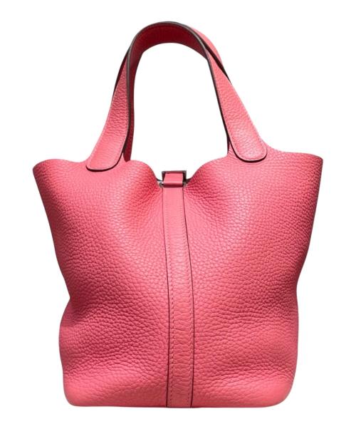 HERMES（エルメス）HERMES (エルメス) ピコタンロックPM/シルバー金具/トリヨンクレマンス/ローズアザレ ローズアザレの古着・服飾アイテム