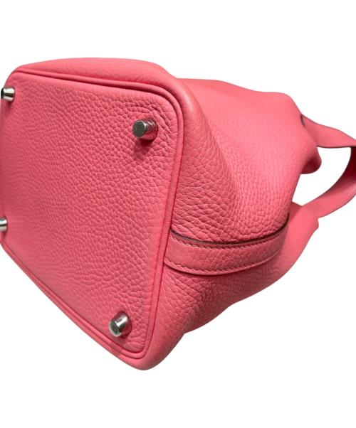 HERMES（エルメス）HERMES (エルメス) ピコタンロックPM/シルバー金具/トリヨンクレマンス/ローズアザレ ローズアザレの古着・服飾アイテム