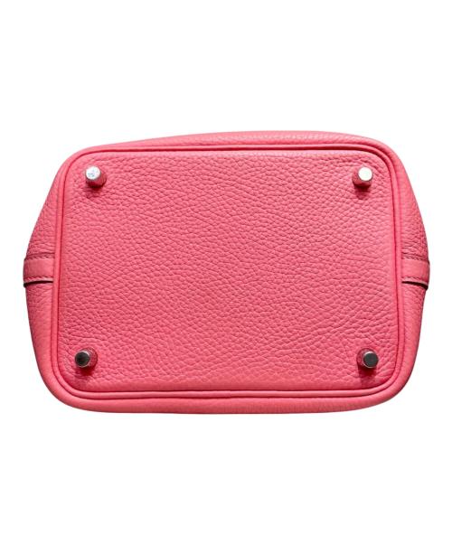 HERMES（エルメス）HERMES (エルメス) ピコタンロックPM/シルバー金具/トリヨンクレマンス/ローズアザレ ローズアザレの古着・服飾アイテム