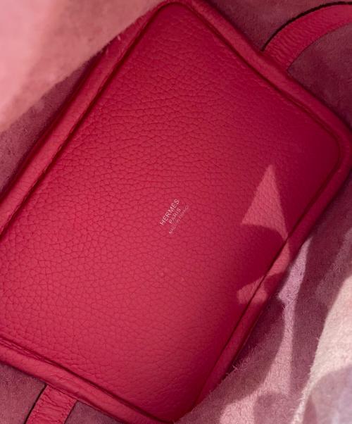 HERMES（エルメス）HERMES (エルメス) ピコタンロックPM/シルバー金具/トリヨンクレマンス/ローズアザレ ローズアザレの古着・服飾アイテム