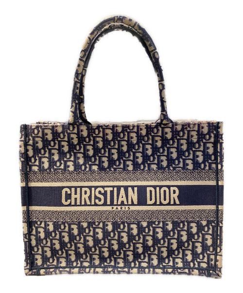 Christian Dior（クリスチャン ディオール）Christian Dior (クリスチャン ディオール) ブックトートバッグ ネイビーの古着・服飾アイテム