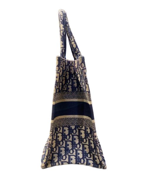 Christian Dior（クリスチャン ディオール）Christian Dior (クリスチャン ディオール) ブックトートバッグ ネイビーの古着・服飾アイテム
