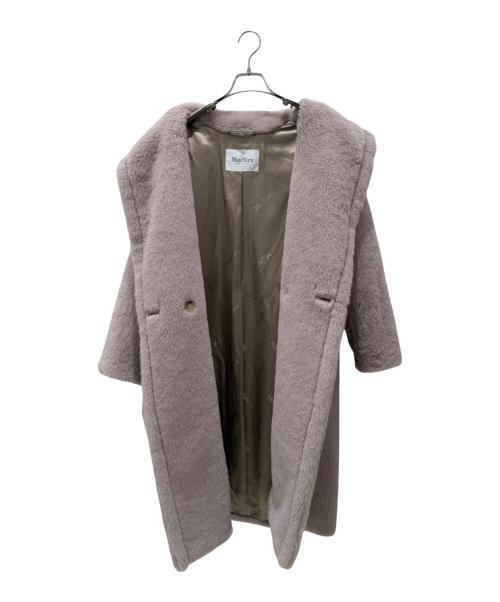 MaxMara（マックスマーラ）MaxMara (マックスマーラ) テディベアコート ライトグレー サイズ:XSの古着・服飾アイテム