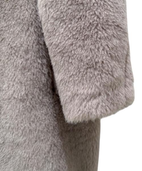 MaxMara（マックスマーラ）MaxMara (マックスマーラ) テディベアコート ライトグレー サイズ:XSの古着・服飾アイテム
