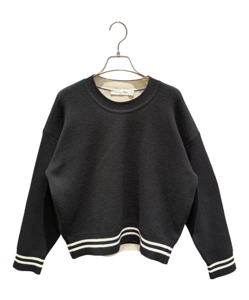 Christian Dior（クリスチャン ディオール）Christian Dior (クリスチャン ディオール) J'ADIOR8ボクシーセーター ブラック サイズ:38の古着・服飾アイテム