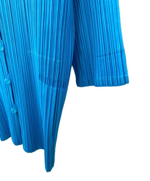 PLEATS PLEASE（プリーツプリーズ）PLEATS PLEASE (プリーツプリーズ) プリーツカーディガン スカイブルー サイズ:4の古着・服飾アイテム