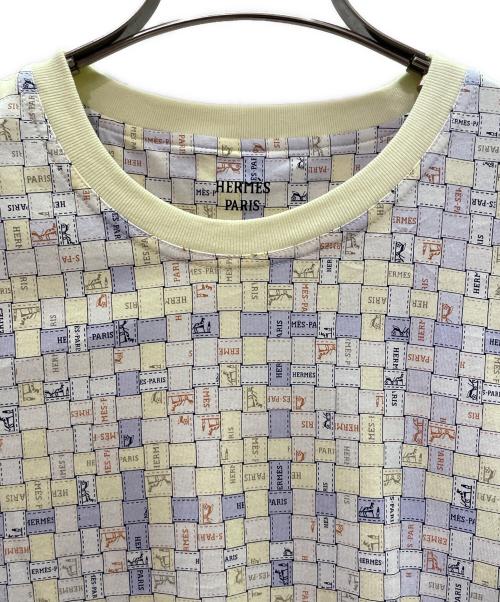 HERMES（エルメス）HERMES (エルメス) ボルデュックチェックTシャツ イエロー サイズ:40の古着・服飾アイテム