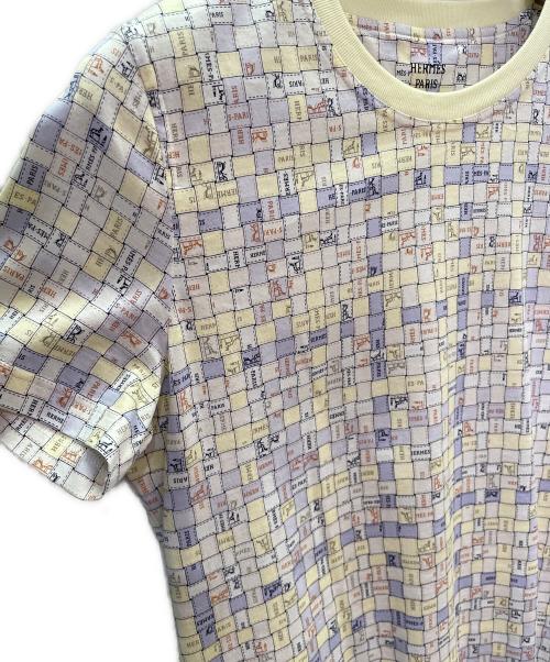 HERMES（エルメス）HERMES (エルメス) ボルデュックチェックTシャツ イエロー サイズ:40の古着・服飾アイテム