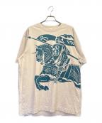 BURBERRYバーバリー）の古着「EKD コットンTシャツ」｜ベージュ