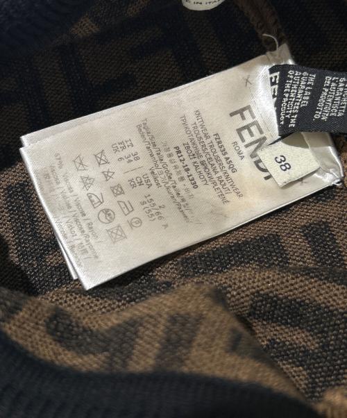 FENDI（フェンディ）FENDI (フェンディ) ズッカレギンスパンツ/FZR535 ブラウン サイズ:38の古着・服飾アイテム