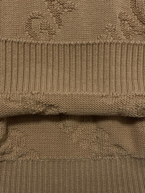 BALENCIAGA（バレンシアガ）BALENCIAGA (バレンシアガ) Logo Jacquard Crew Neck Knit Sweater ブラウン サイズ:Sの古着・服飾アイテム