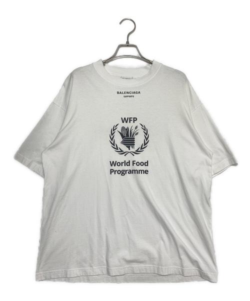 BALENCIAGA（バレンシアガ）BALENCIAGA (バレンシアガ) WFPロゴTシャツ ホワイト サイズ:Sの古着・服飾アイテム