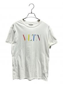 VALENTINO（ヴァレンティノ）の古着「VLTNレインボーロゴTシャツ」｜ホワイト