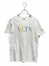 VALENTINO（ヴァレンティノ）の古着「VLTNレインボーロゴTシャツ」｜ホワイト