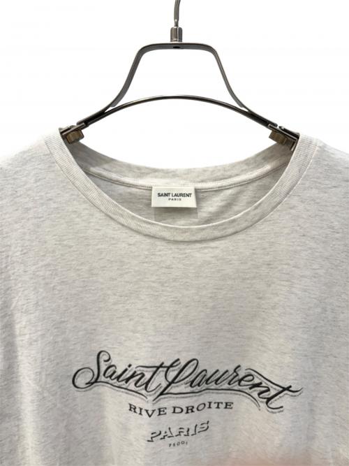 Saint Laurent Paris（サンローランパリ）Saint Laurent Paris (サンローランパリ) ロゴTシャツ グレー サイズ:Ｓの古着・服飾アイテム