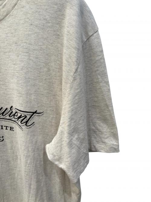 Saint Laurent Paris（サンローランパリ）Saint Laurent Paris (サンローランパリ) ロゴTシャツ グレー サイズ:Ｓの古着・服飾アイテム