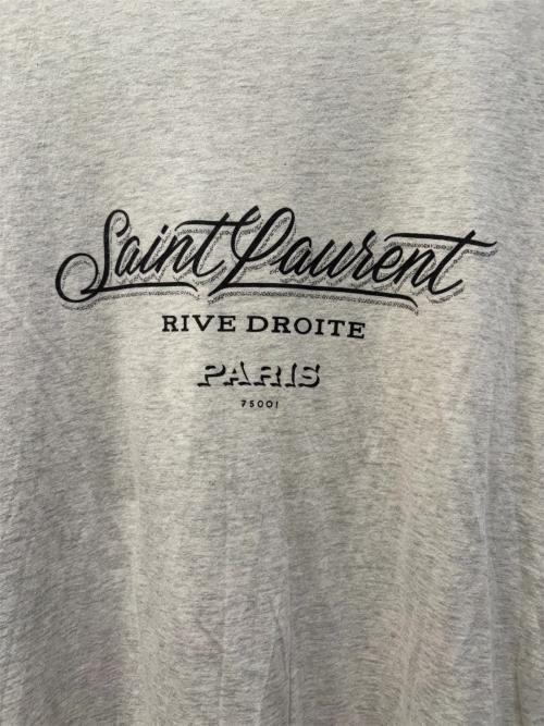 Saint Laurent Paris（サンローランパリ）Saint Laurent Paris (サンローランパリ) ロゴTシャツ グレー サイズ:Ｓの古着・服飾アイテム