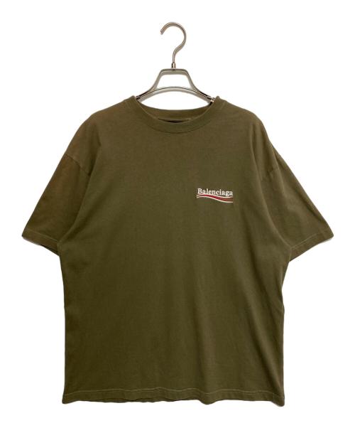 BALENCIAGA（バレンシアガ）BALENCIAGA (バレンシアガ) キャンペーンロゴTシャツ オリーブ サイズ:Sの古着・服飾アイテム