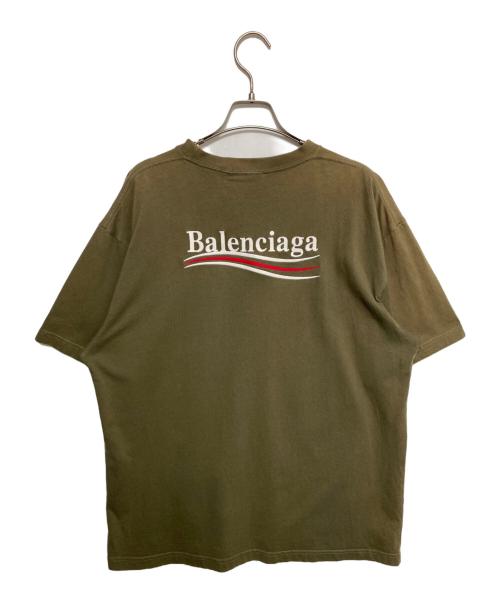 BALENCIAGA（バレンシアガ）BALENCIAGA (バレンシアガ) キャンペーンロゴTシャツ オリーブ サイズ:Sの古着・服飾アイテム